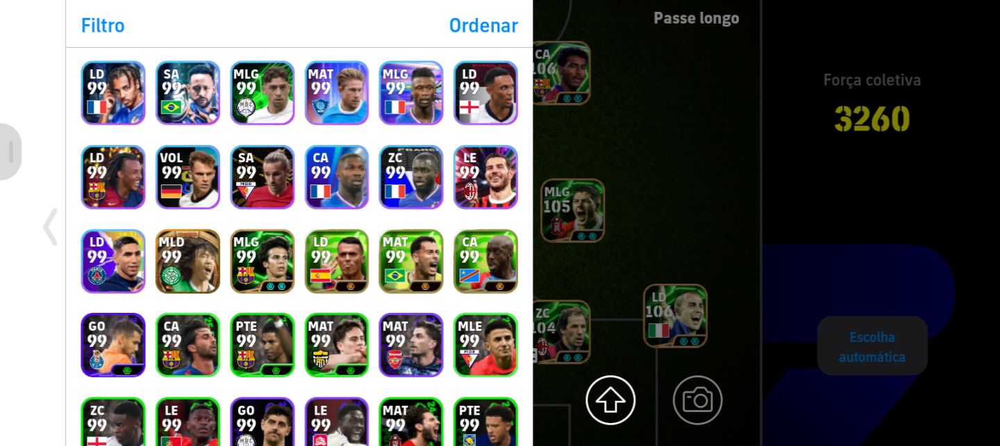 CONTA EFOOTBALL COM VÁRIOS JOGADORES