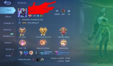 Conta mobile legends main adc