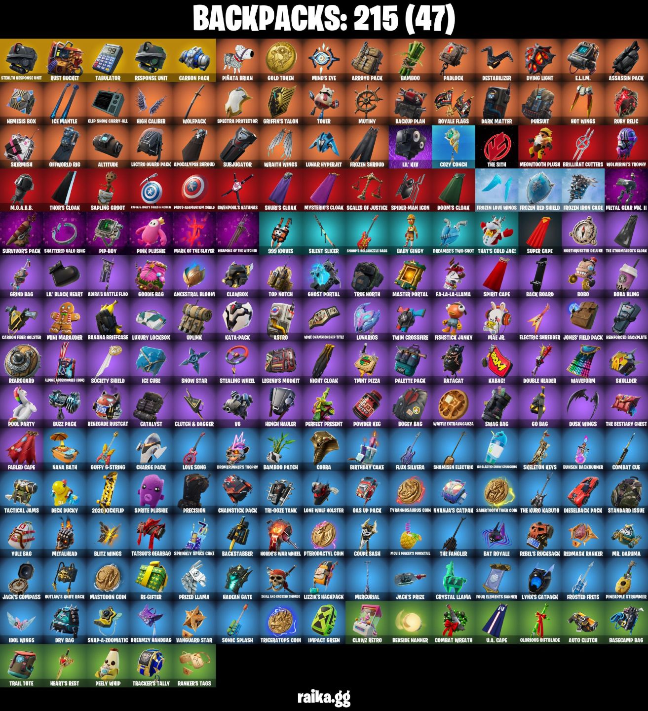 184 skins | OG STW FP3 Stealth Reflex | The Reaper Glow Trailblazer Dante e +