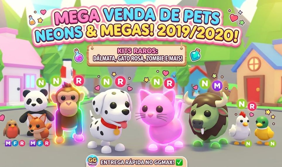 PETS ANTIGOS NEON, Dalmata, Zombie (AOPT ME ROBLOX)