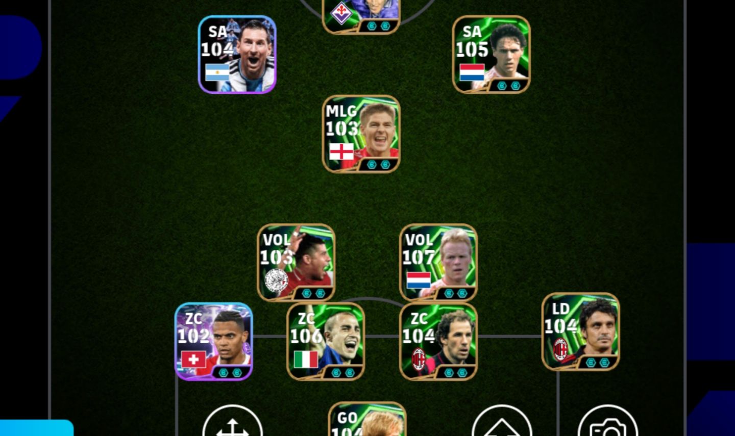 Conta efootball 3222 de força com Ronald koeman 107 e Luiz Suárez blitz