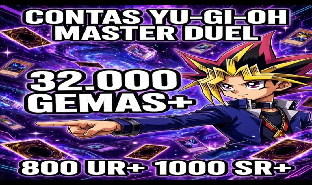 CONTAS YU-GI-OH! MASTER DUEL | 32.000 - 40.000 GEMAS | 800 UR + 1.000 SR
