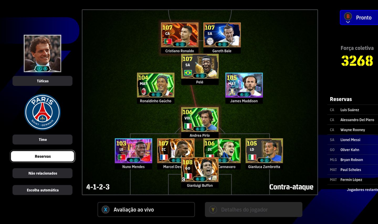 Canta de Efootball completa Steam