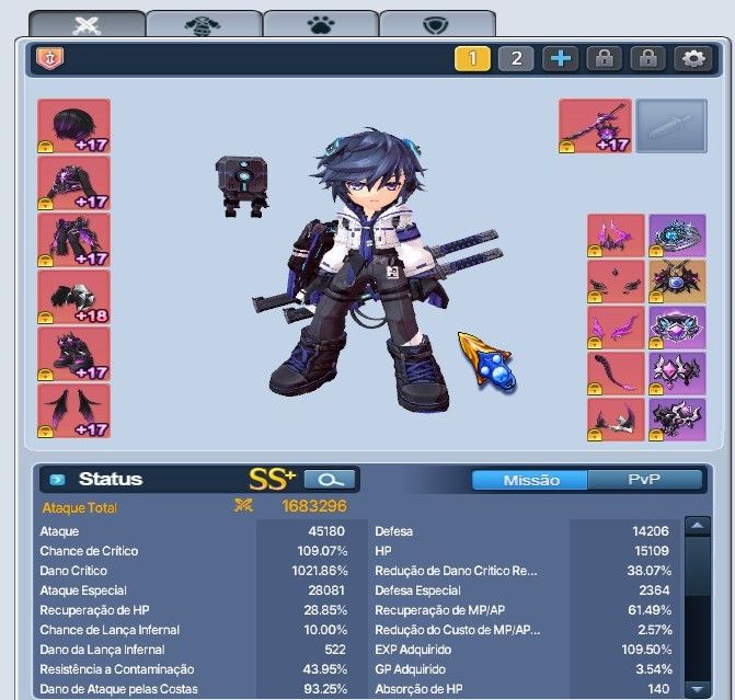 Conta EndGame GrandChase Classic C-Lvl 853 | 25 Chars Full 1.5KK+