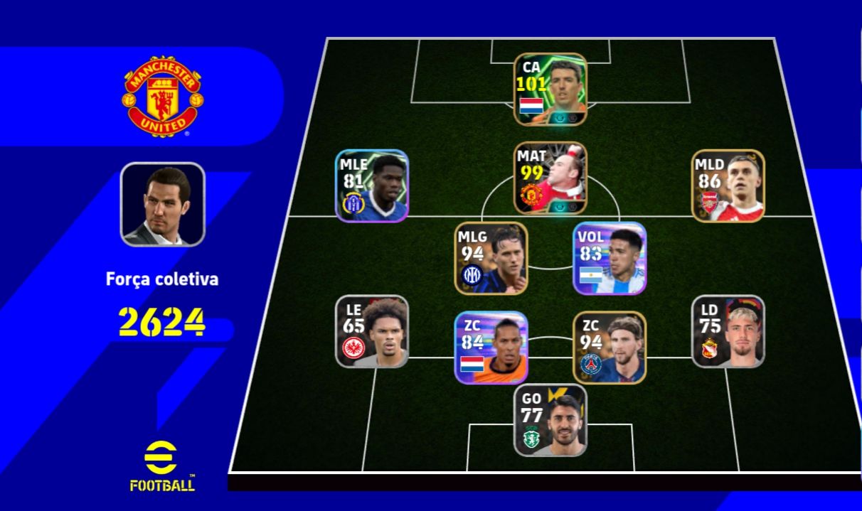 Conta inicial de efootball com Roy makaay