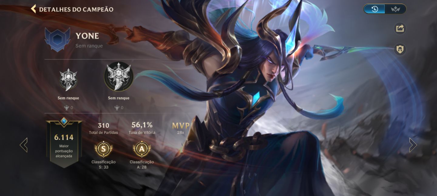CONTA WILD RIFT MESTRE II | MONO YASUO + YONE