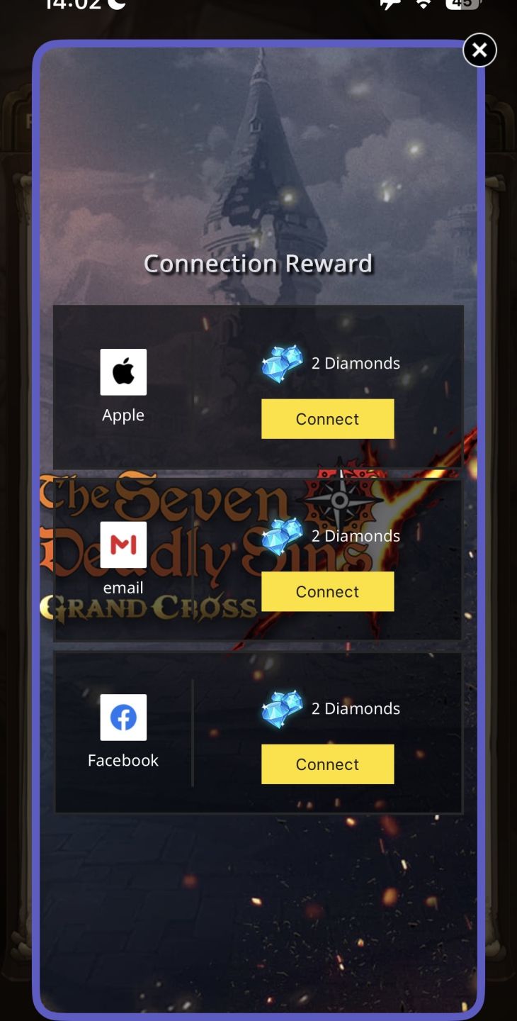 Conta de 7ds full gachakuta com 864 diamantes