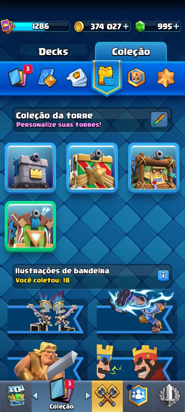 Conta de clash royale arena 21