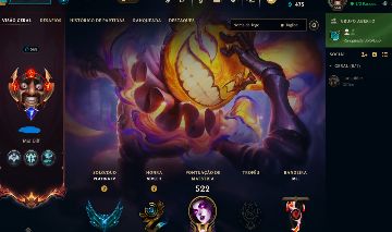CONTA LOL TODOS OS CHAMPS 279 SKINS PLATINA 3