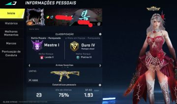 Conta de blood strike muito boa com muitas skins de armas e personagens