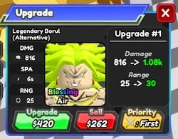 All star tower defense - Astd Unit - LEGENDARY BROLY ALTERNATIVE (PURO)