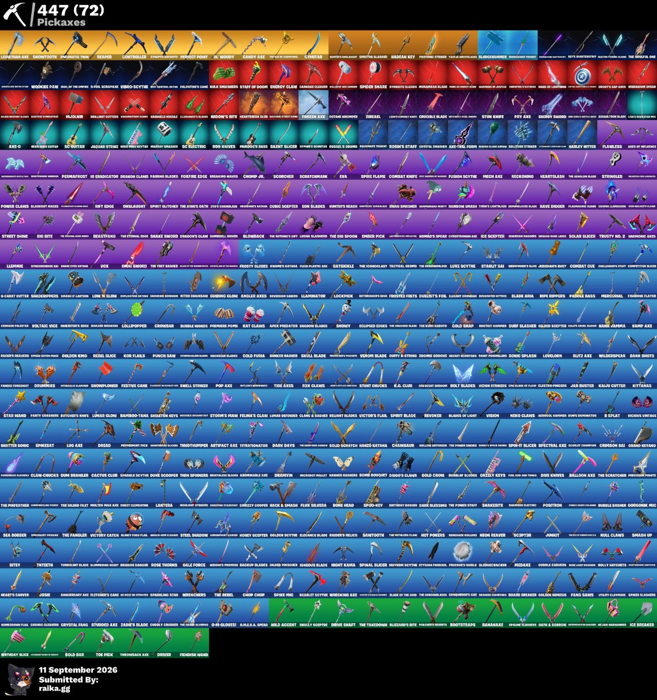 CONTA FORTNITE (EX PRO-PLAYER) 496 SKINS E 7325K DOLL