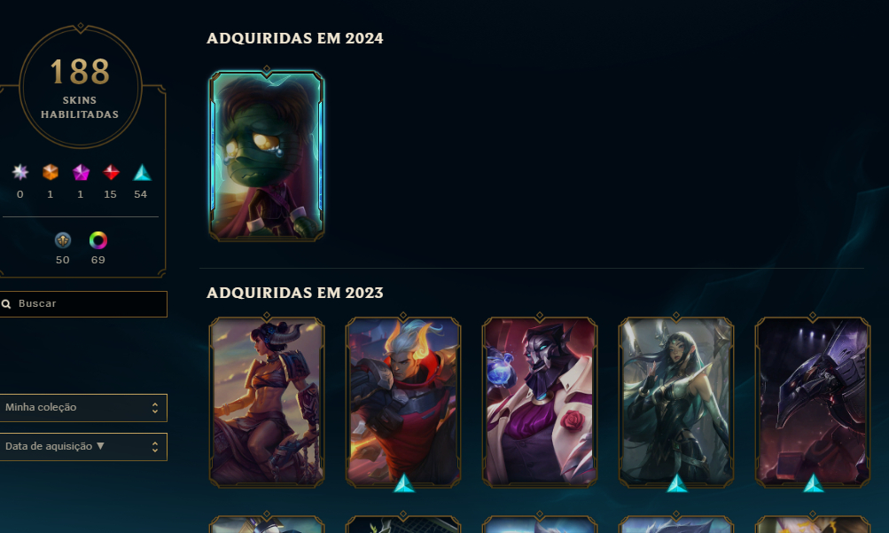 Conta LoL Desde 2013 com Diversas Variedades ! Full Acesso