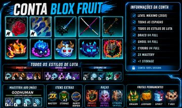 CONTA DE BLOX FRUITS E BLUE LOCK RIVALS, COM GAMEPASS E MUITOS MAIS
