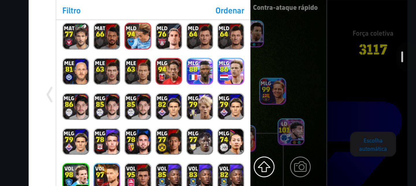 Conta eFootball 311| Cruyff, Neymar, Messi, entre outros
