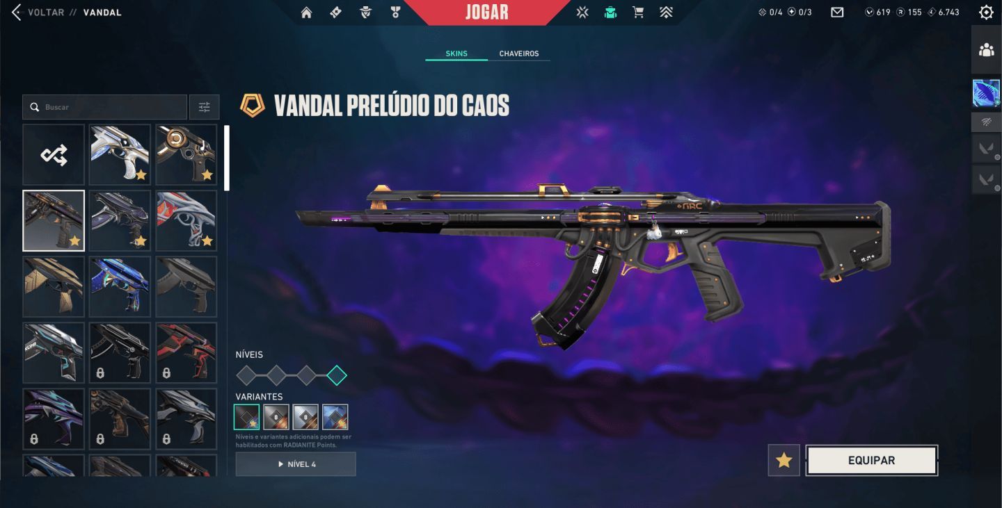 Conta Valorant Full Acesso | 14 Skins Compradas (Gatinho,kuronami)