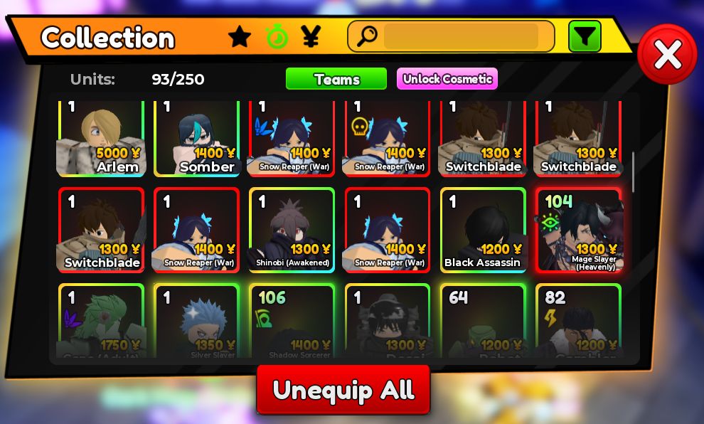 ANIME ADVENTURE CONTA COM 5 UNIQUES COM TODOS SUPORTES