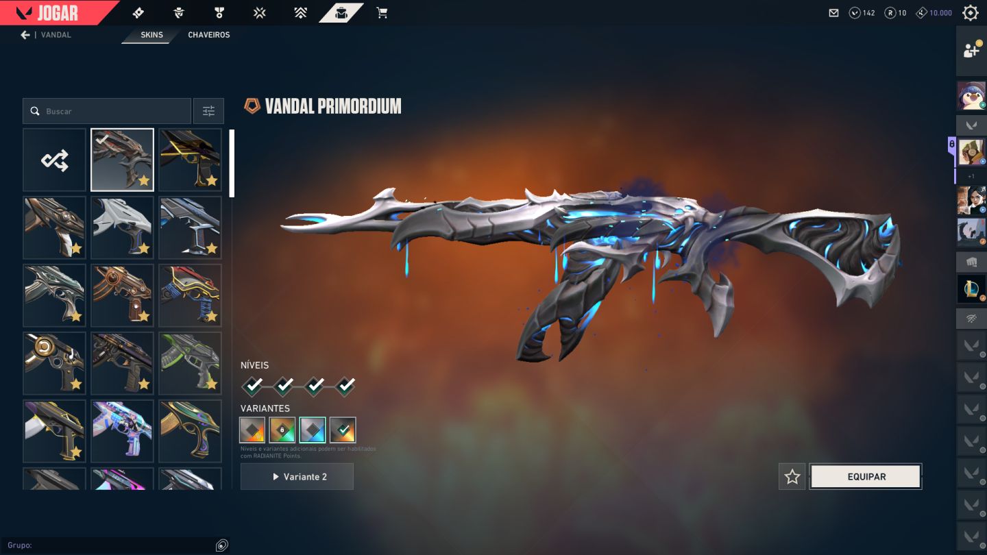 Conta valorant (LOTADA DE SKIN)!!!