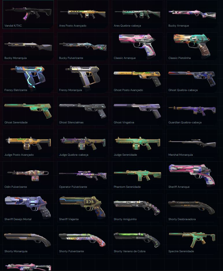 CONTA VALORANT - COM MUITAS SKINS!! 26.650 VPs gastos, MD5 LIBERADA
