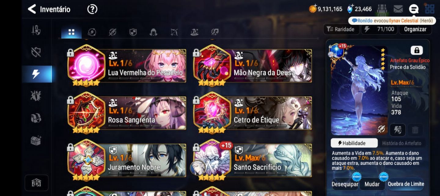 Epic Seven - Conta lvl 62 - Melhor custo beneficio