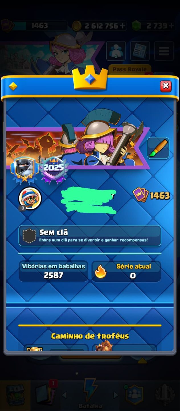 Conta de Brawl+Clash Royale