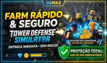 Tower Defense Simulator (TDS) Farm de Gems, Coins e Níveis | Rápido e Seguro