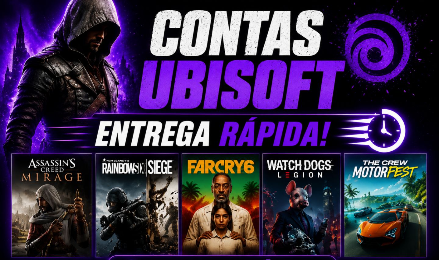 CONTAS UBISOFT + BRINDE | ASSASSIN'S CREED, FAR CRY E + FA