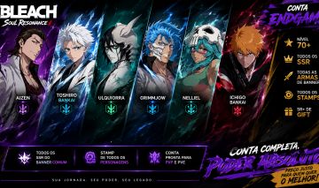 CONTA BLEACH SOUL RESONANCE - AIZEN+TOSHIRO B1+ULQUIORRA+NELLIEL+GRIWJOW+ICHIGO