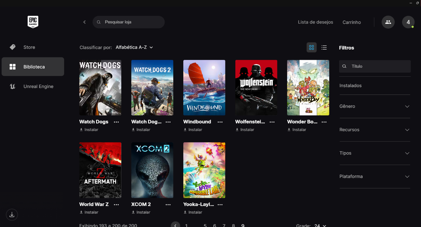 Conta Fortnite/Epic cheia de skins e Jogos