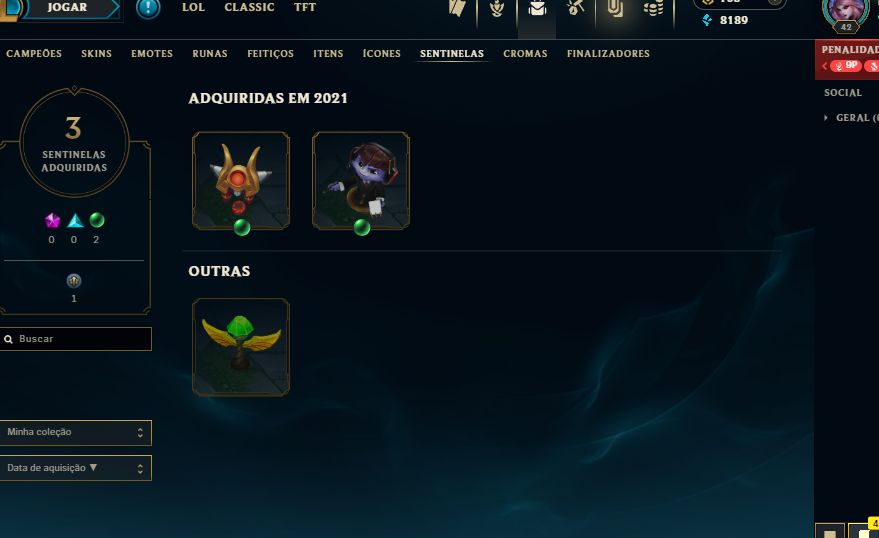 Conta Platina 4 League of Legends
