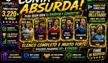Conta efootball 3220 de força