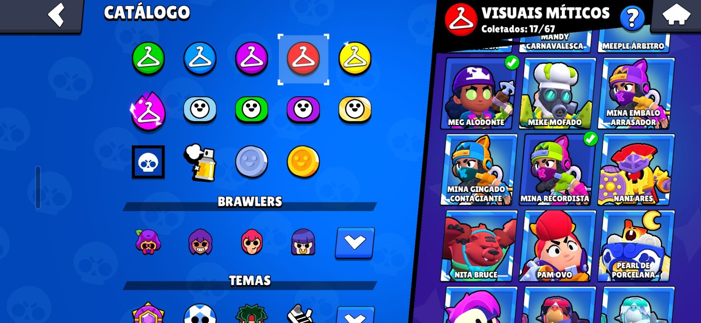 Contas-brawl-stars 101 brawlers / muitíssimas skins / 30k