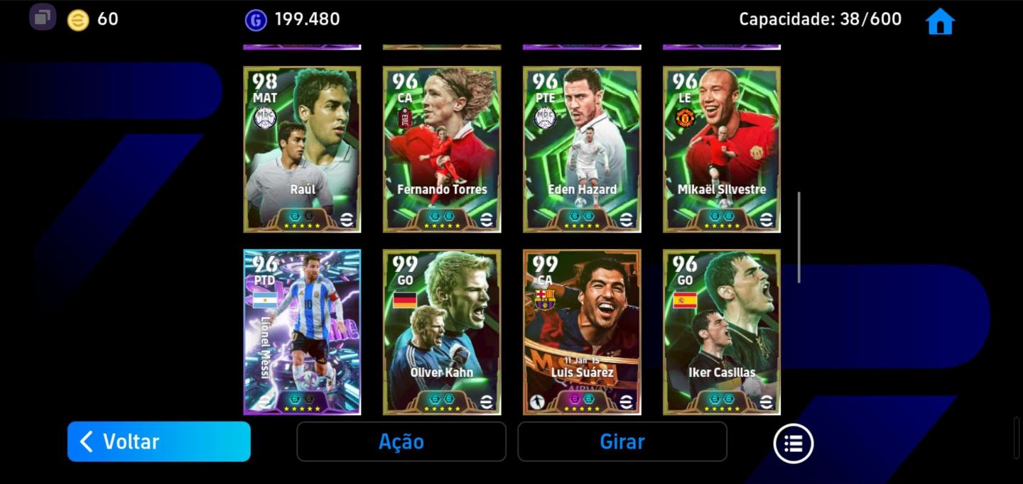 CONTA DE EFOOTBALL COM MAIS DE 3200 DE FORÇA COLETIVA