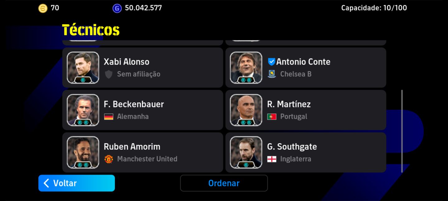 Conta effotball top de verdade