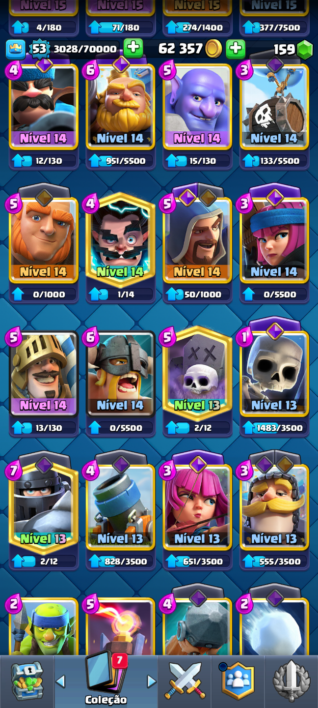 Conta de clash Royale na arena 25 VETERANA ( DESDE 2020)