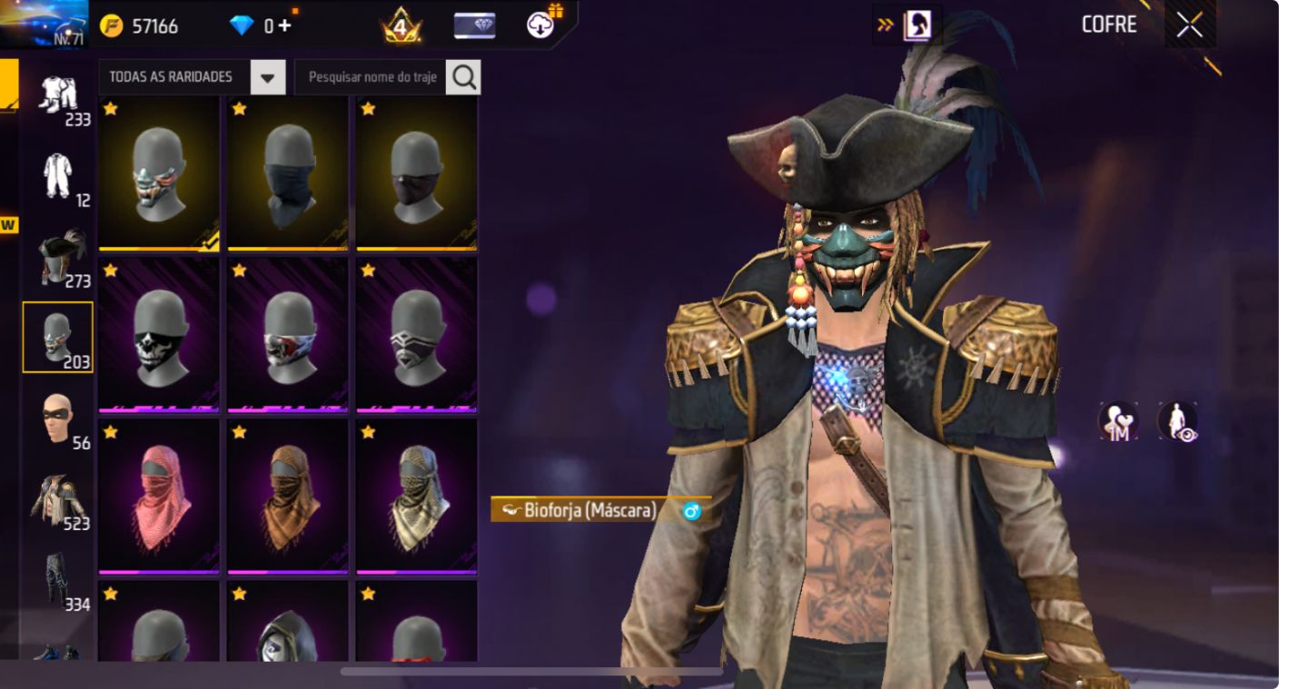 CONTA DE FREE FIRE | SUPER GEMADA, 521 PEITA | FULL ATT, PASSE ANTIGO | PROMOÇÃO