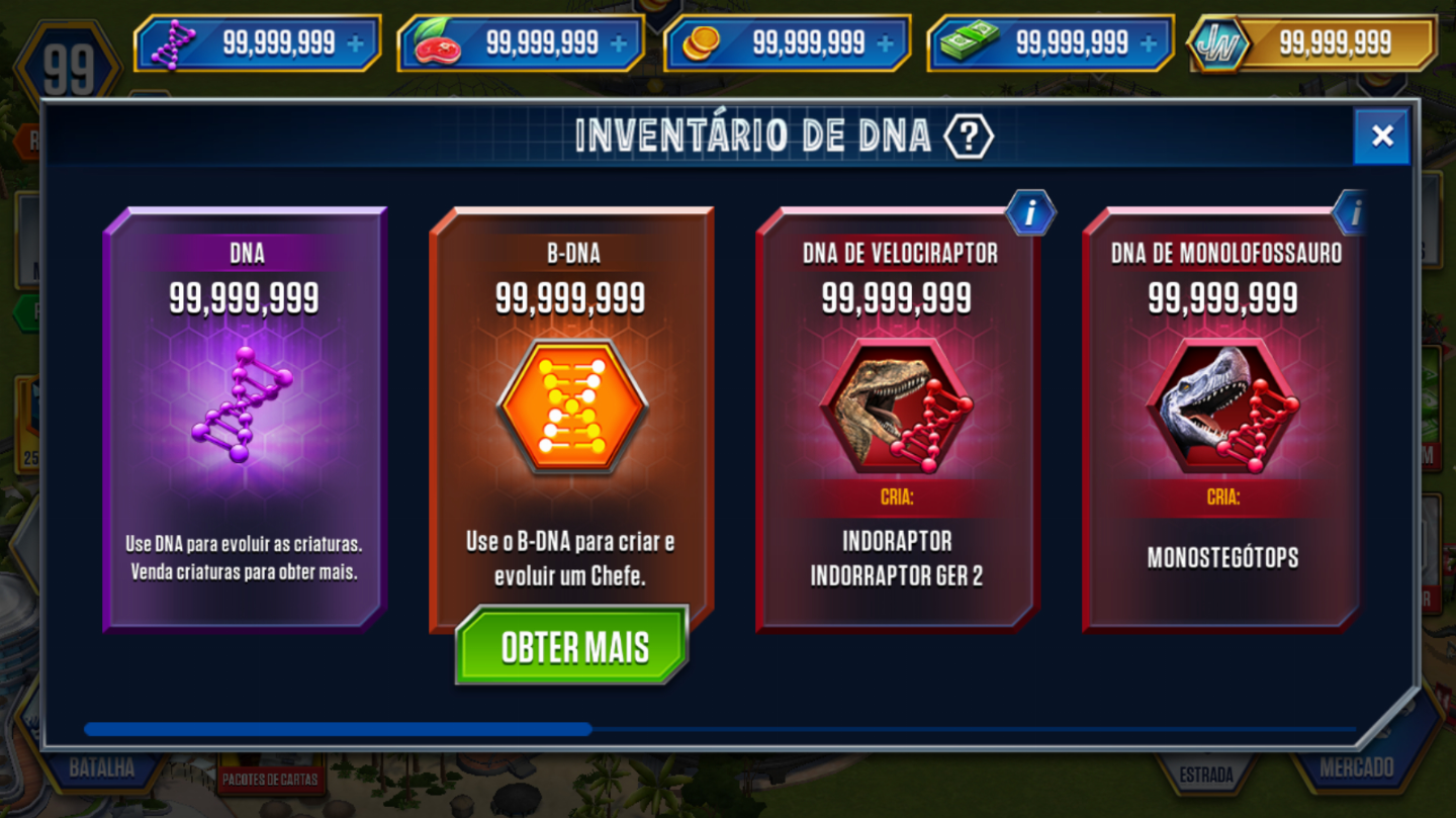 TOP 2 VENDAS - O MELHOR PREÇO DA GGMAX - JURASSIC WORLD DINHEIRO/DNA/COMIDA