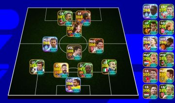 CONTA INSANA EFOOTBALL | MESSI 110 BLITZ CURLER + YAMAL 108 | ELENCO BRABO