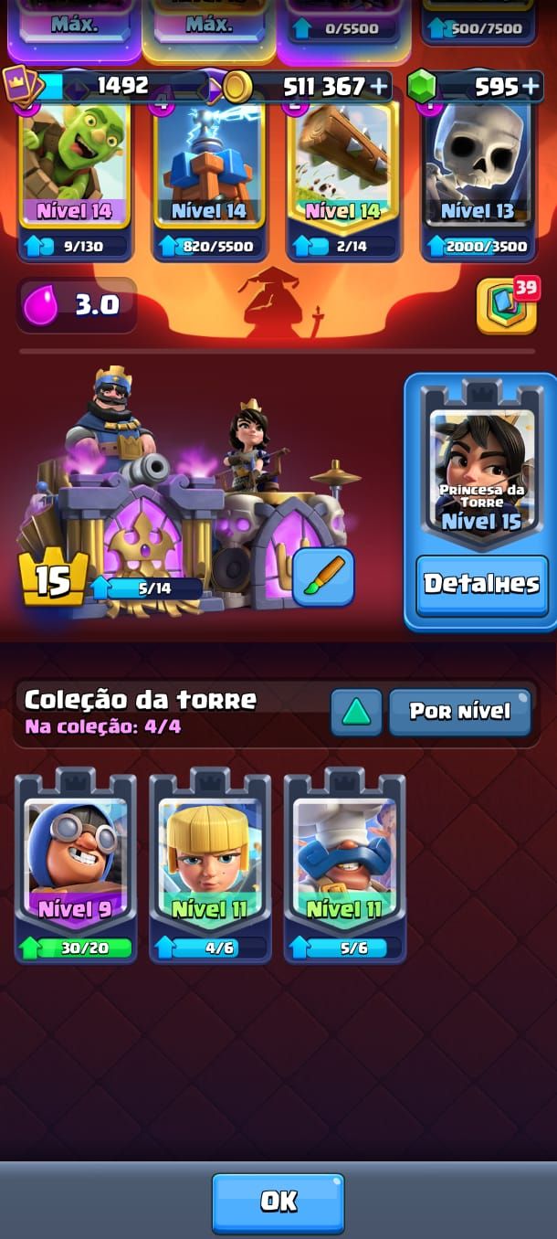 Clash Royale 8 Anos | Conta Endgame | 16 Evoluções | Rei 15 | Arena 26