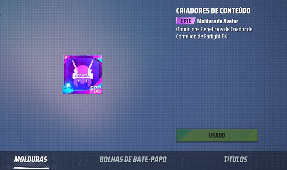 CONTA FARLIGHT 84 RARÍSSIMA | Skins 2023, MOLDURA FCC + 4.950 Diamantes