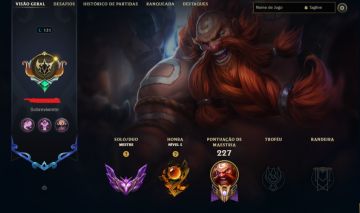 CONTA LOL MESTRE 62% DE WR / LVL 131 / 106 SKINS LUX ELEMENTALISTA EZ PULSIFE