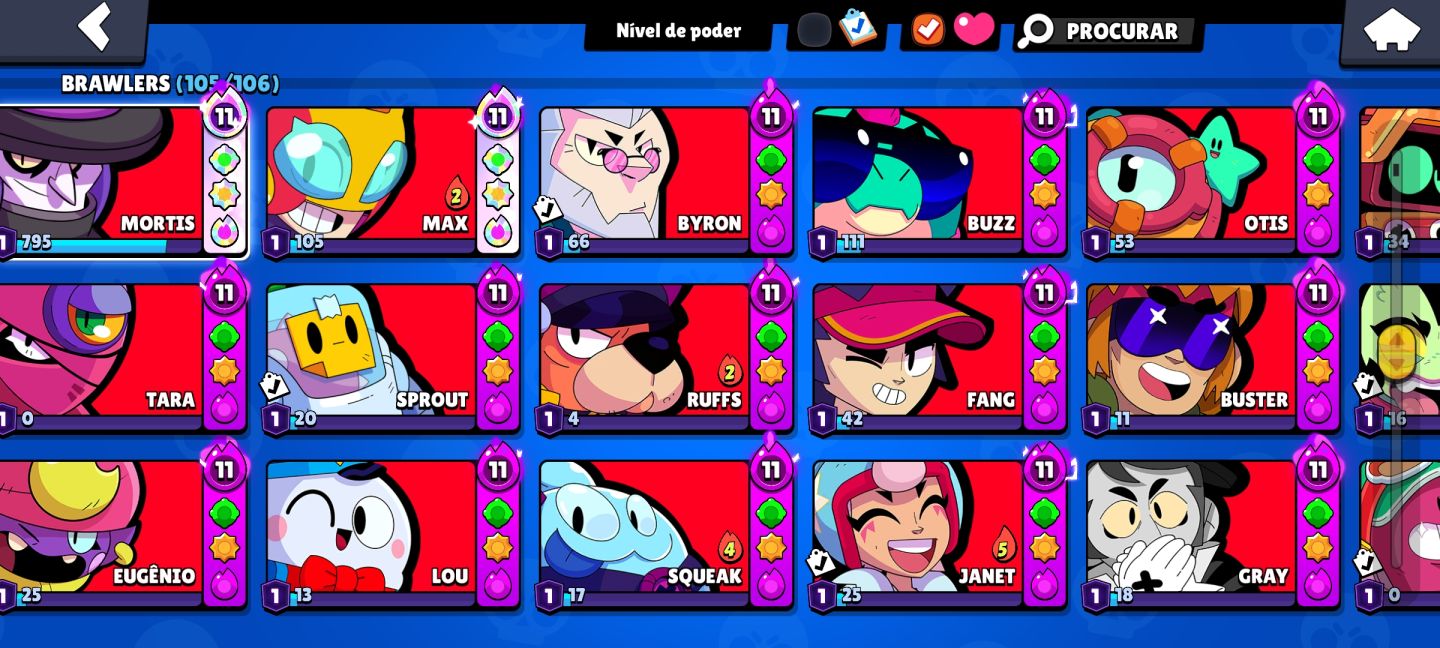 CONTA SUPER RARA DE BRAWL STARS