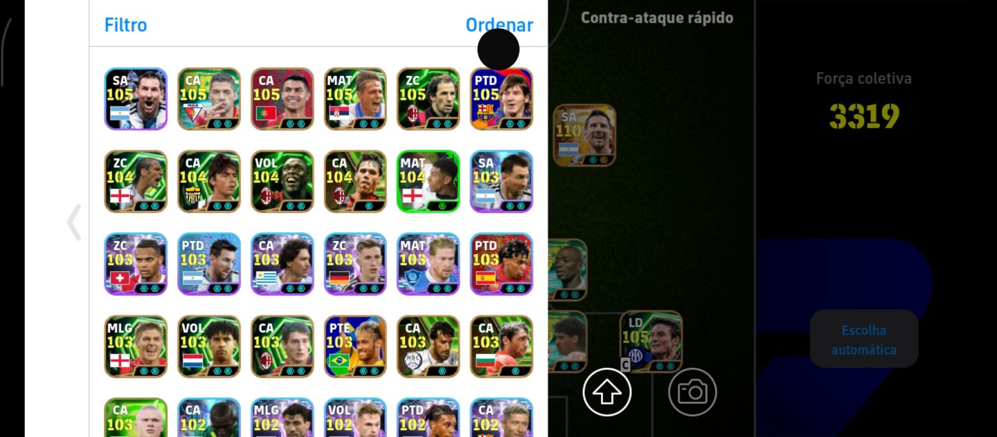 CONTA EFOOTBALL 3312+ DE FORÇA MÁXIMA