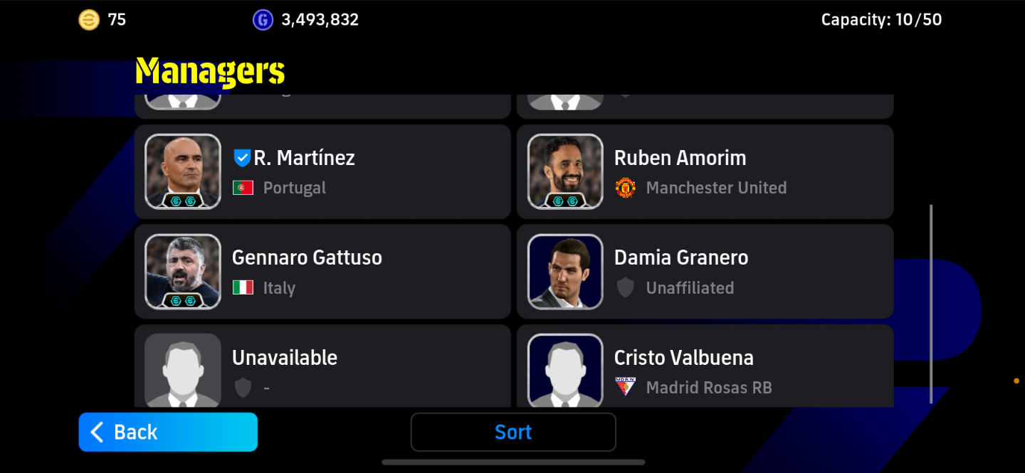 CONTA EFOOTBALL MOBILE BRABA, COM CAFU, VIEIRA 106 E OUTROS TOPS ANTIGOS!