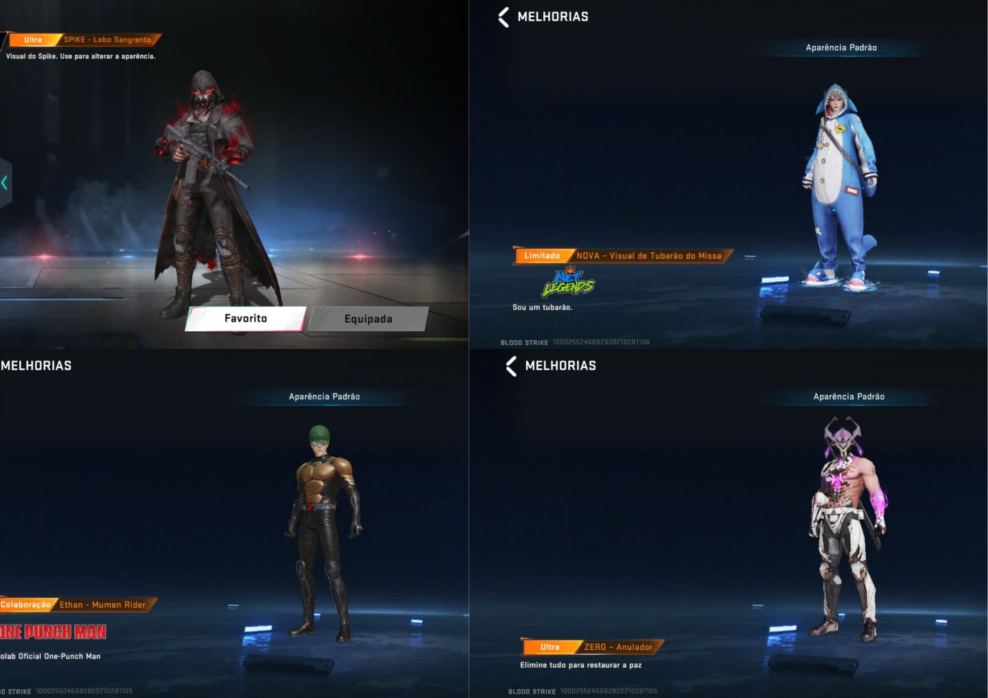 Conta Blood Strike | 1 EVO + Passe de Nivel