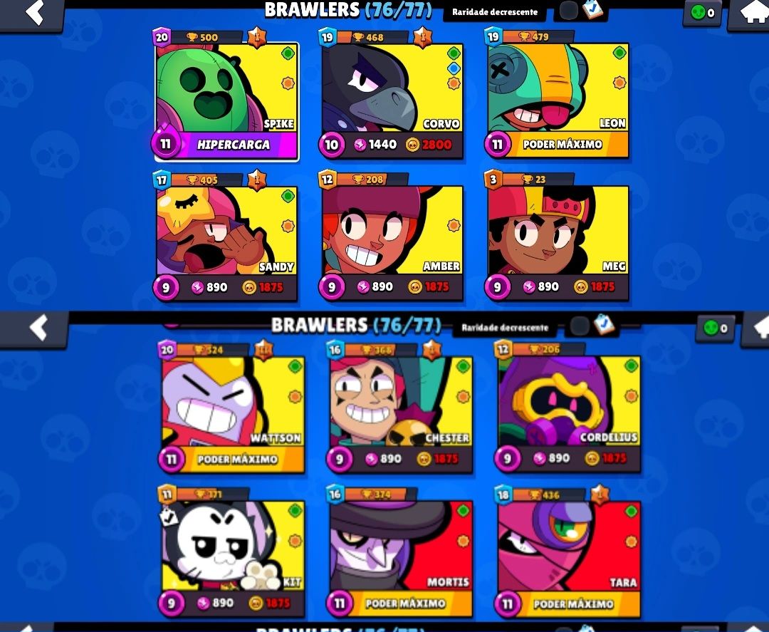 ⚡CONTA DE BRAWL STARS DE 2018 COM SHELLY STELLAR E 5 ANOS DE CRIAÇÃO ⚡