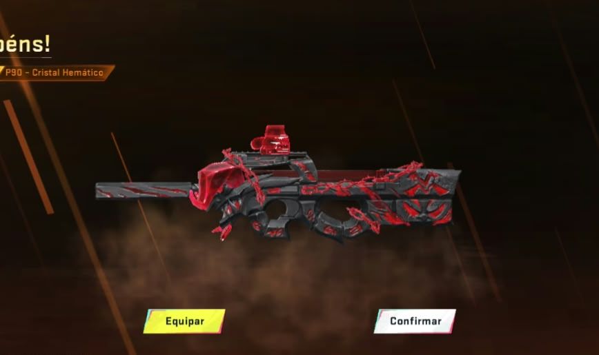 CONTA DE BLOOD STRIKE COM P90 CRISTAL HEMATICO + M700 IRIDIANO!