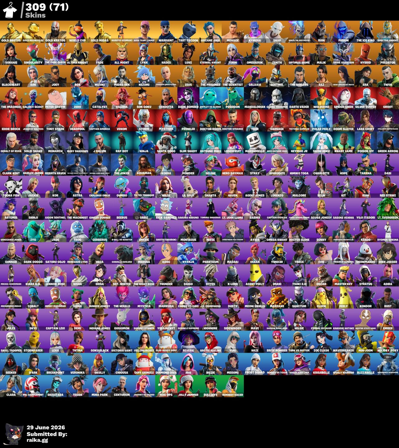 Fortnite Season 7 Cap 1 + STW (Farm VBucks) + 2100 VBucks + Kratos | Anime Skins