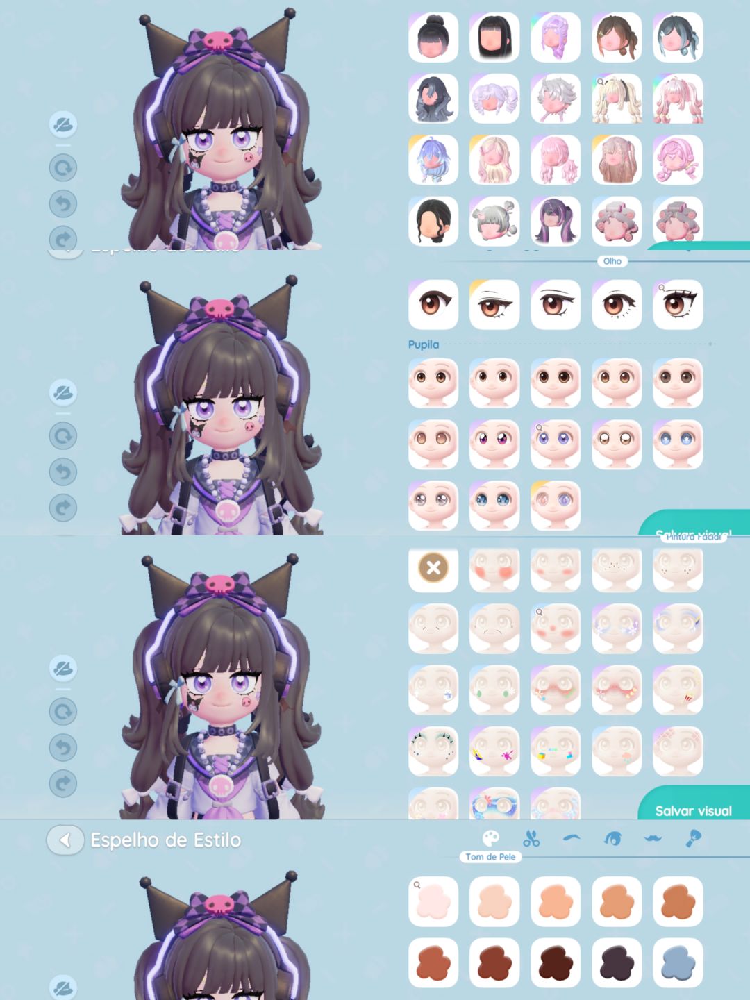 CONTA HEARTOPIA COM LAGO DA FLORESTA, CARRO KUROMI E POGO STICK ROSA
