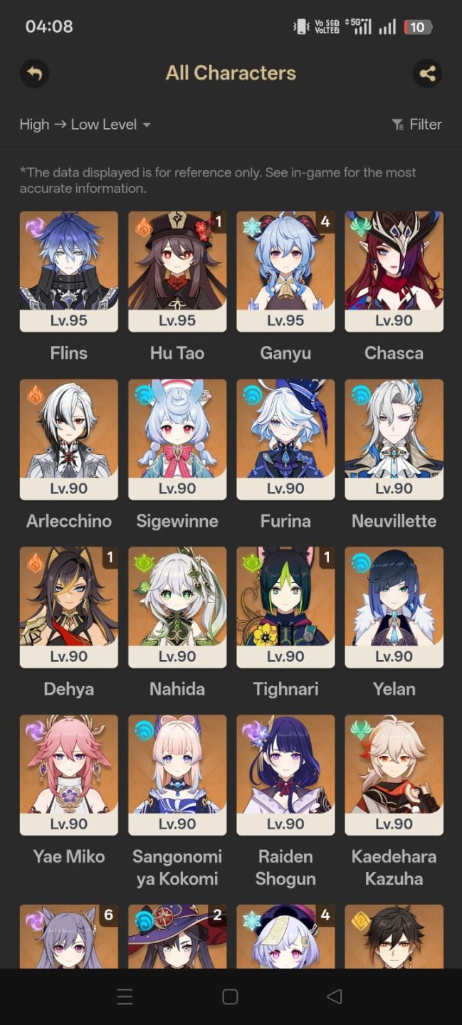 CONTA GENSHIM COM GANYU C4+ SKINS DE T5+ GARANTIDO+ VARIAS CONSTELAÇÕES